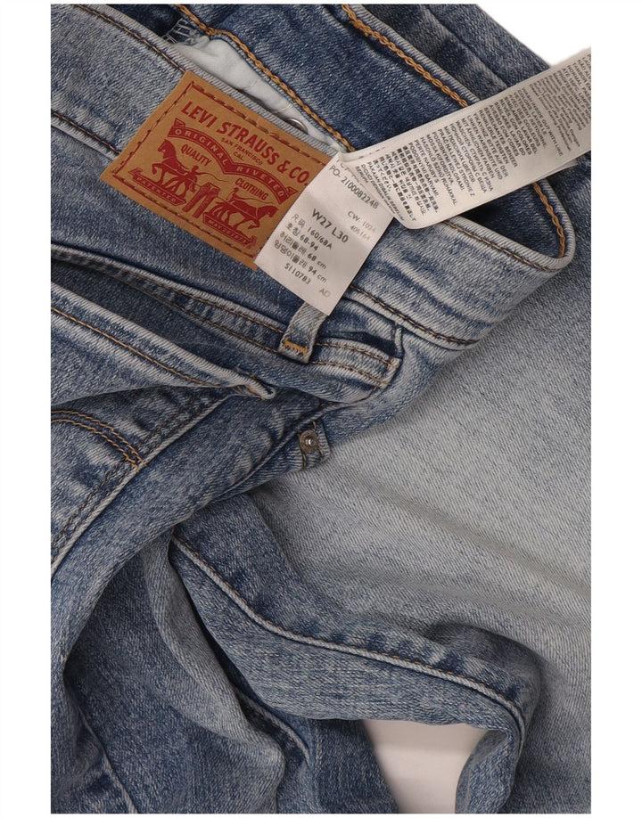 Levi's Womens 314 Shaping Straight Jeans W27 L30 Blue Cotton