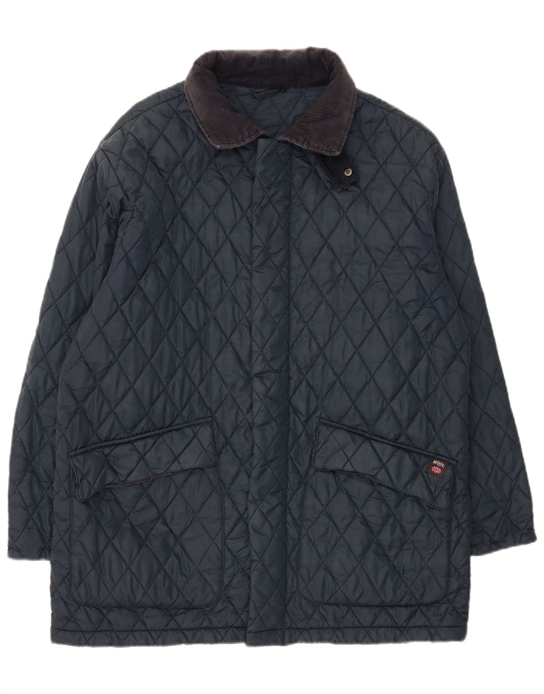 HENRI LLOYD Mens Quilted Jacket UK 40 Large Navy Blue