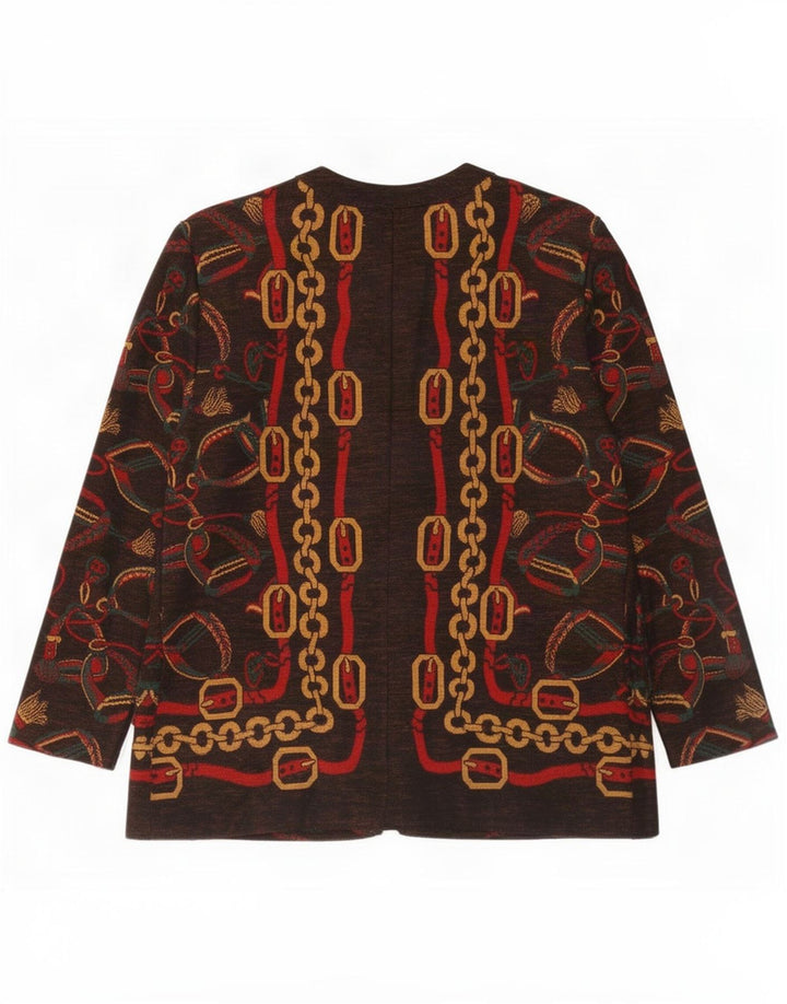 Pierre Cardin Γυναικείο Abstract Pattern 5 Button Jacket Blazer IT 48 XL Brown