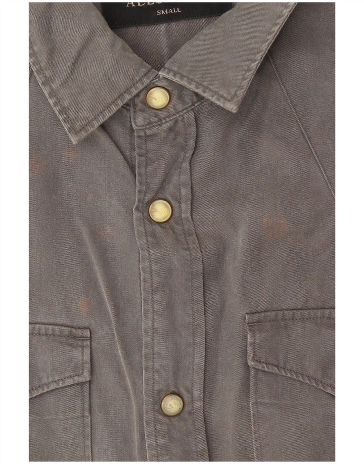 Ανδρικό πουκάμισο All Saints Small Grey Lyocell