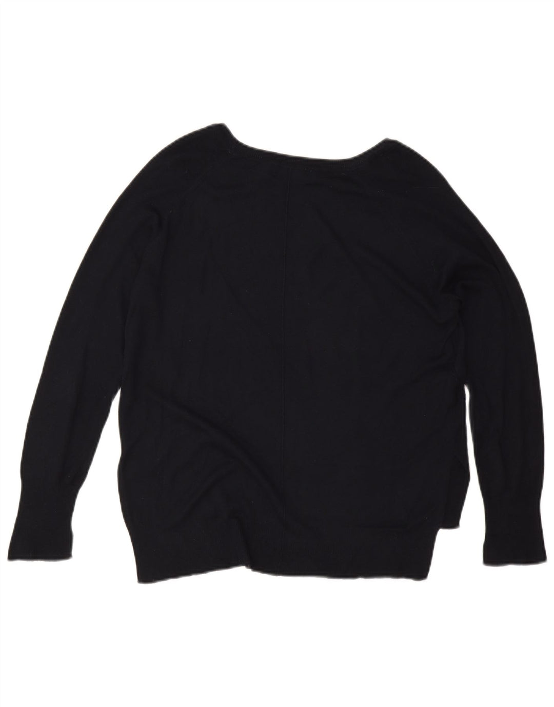 Zara Γυναικείο πουλόβερ με λαιμόκοψη UK 16 Large Navy Blue