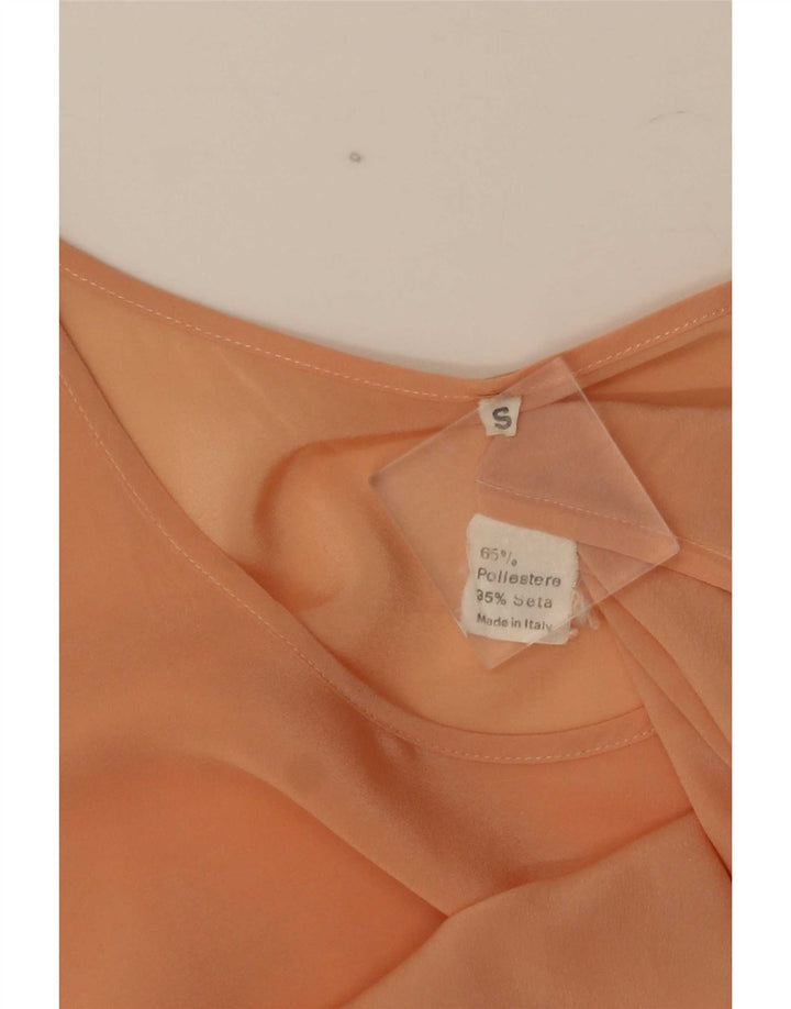 Vintage γυναικείο γιλέκο UK 10 Small Pink Polyester