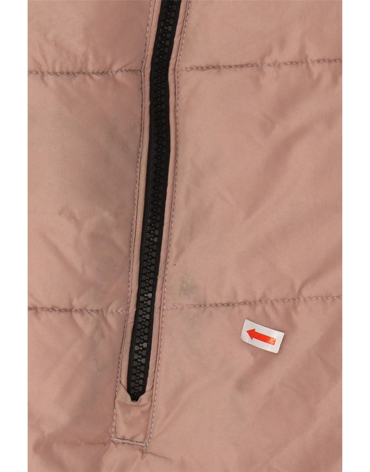 KHUJO Γυναικείο παλτό με κουκούλα μεγάλου μεγέθους UK 6 XS ροζ πολυεστέρας