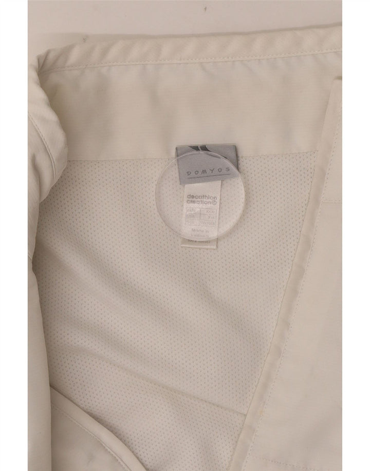 Ανδρική φόρμα Domyos Top Jacket 2XL White Colourblock Polyester