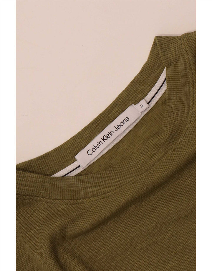Ανδρικό T-Shirt Calvin Klein Top Medium Khaki Colourblock