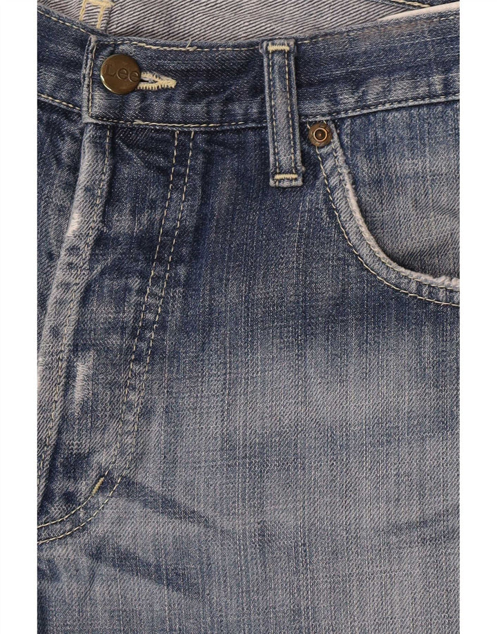 Lee Mens Freeburn Straight Jeans W34 L30 Blue Cotton
