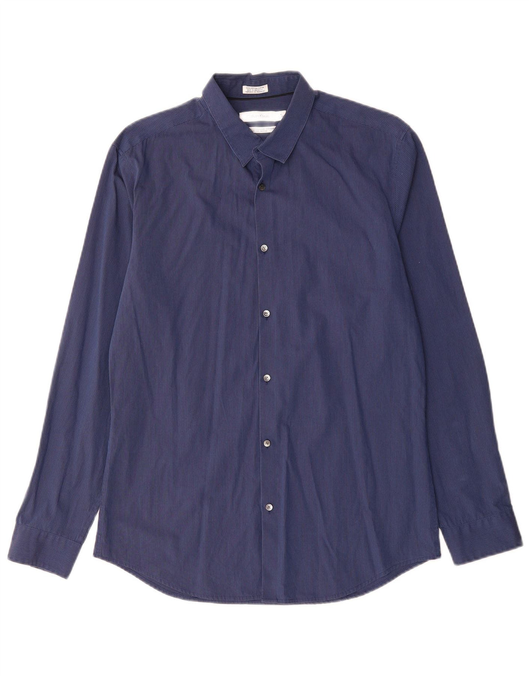 Ανδρικό πουκάμισο CALVIN KLEIN Νούμερο 15 15 1/2 Βαμβακερό μεσαίο μπλε ναυτικό