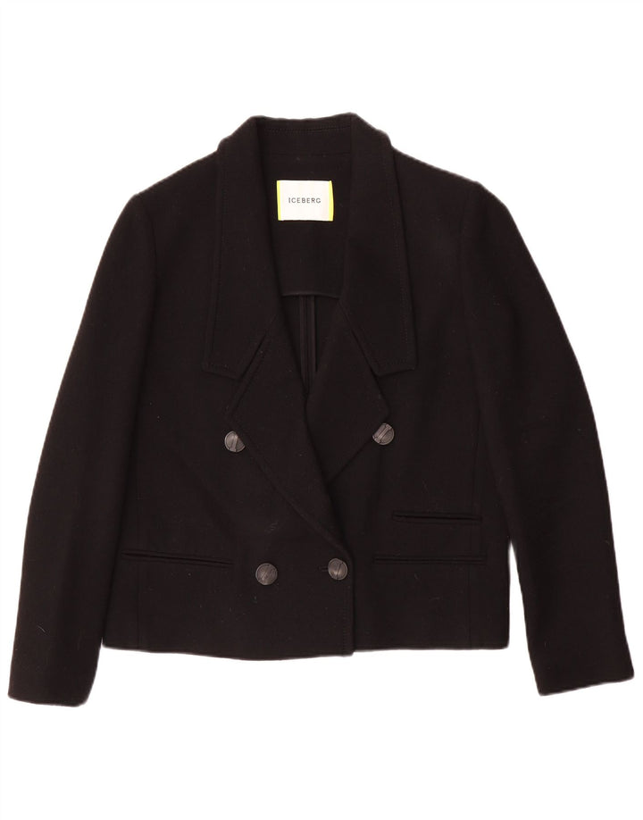 Iceberg Γυναικείο Loose Fit Double Breasted Blazer Jacket IT 40 Small Black