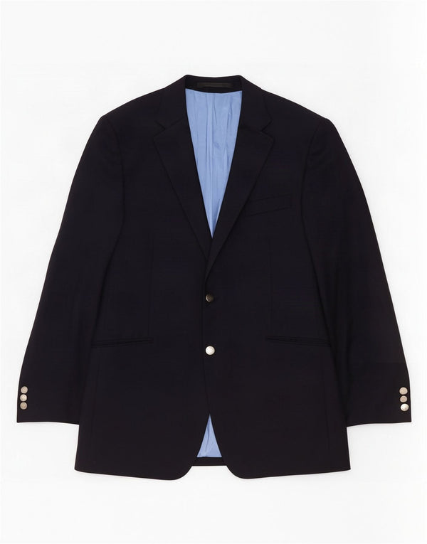 Marks & Spencer Ανδρικό μπλέιζερ με 2 κουμπιά μπουφάν UK 42 Large Navy Blue New Wool