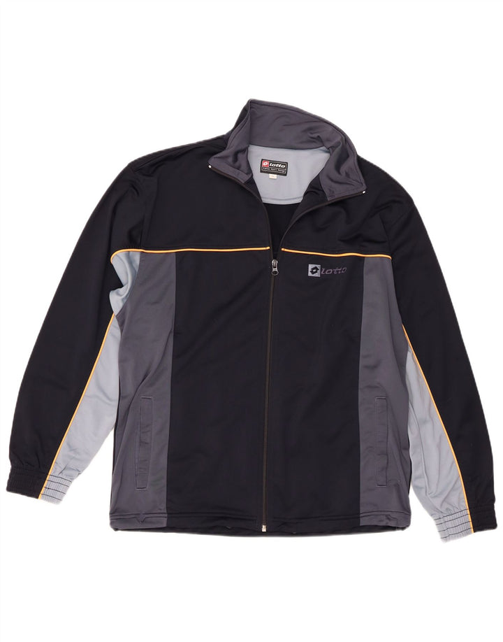 Ανδρική φόρμα Lotto Top Jacket Medium Navy Blue Colourblock Sports