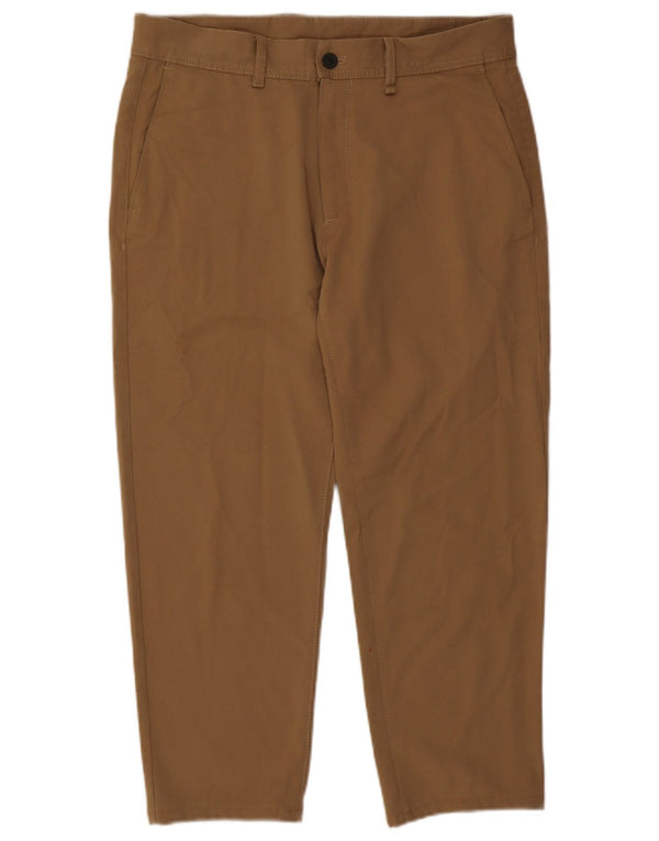 Zara Ανδρικό ίσιο παντελόνι Chino EU 42 Large W32 L25 Beige