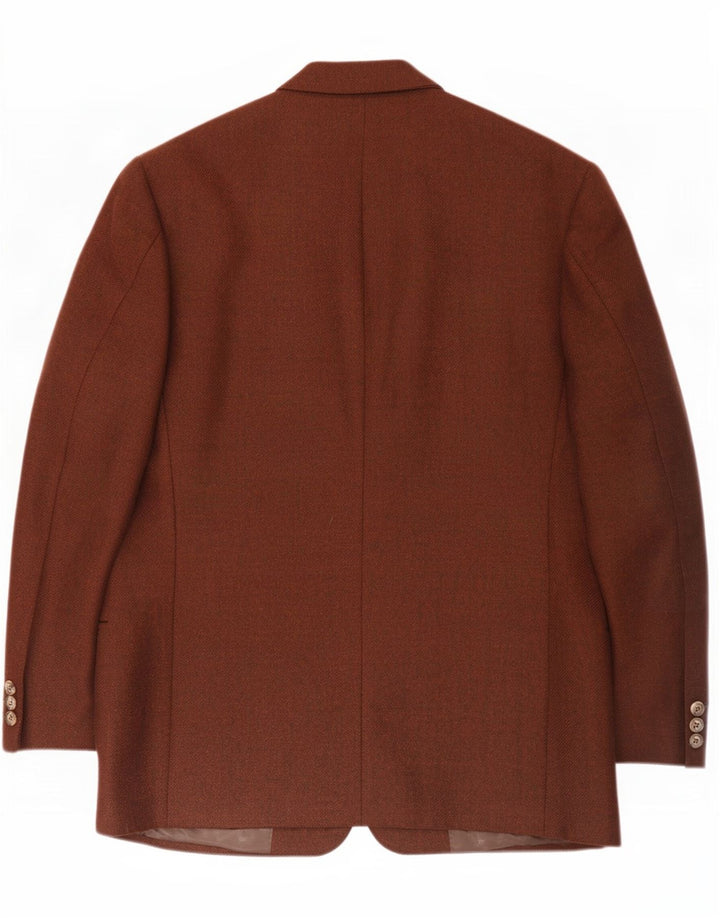 F.LLI Carlanda Ανδρικό σακάκι με 2 κουμπιά σακάκι IT 50 Large Burgundy Wool