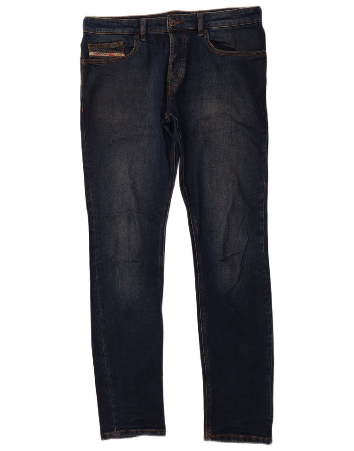 Ανδρικό Slim Jeans DIESEL W32 L32 Navy Blue Cotton