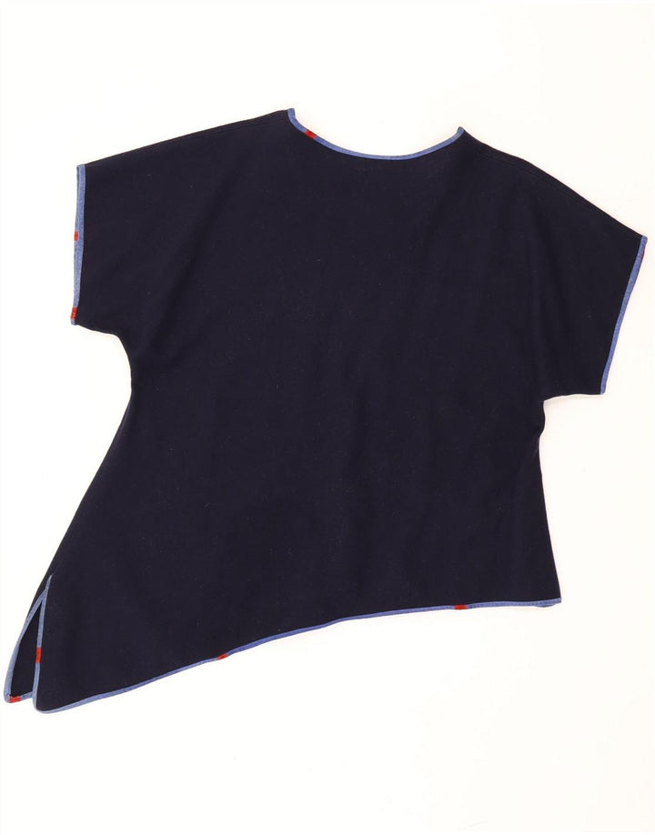 Vintage γυναικείο ασύμμετρο τοπ UK 18 XL Navy Blue