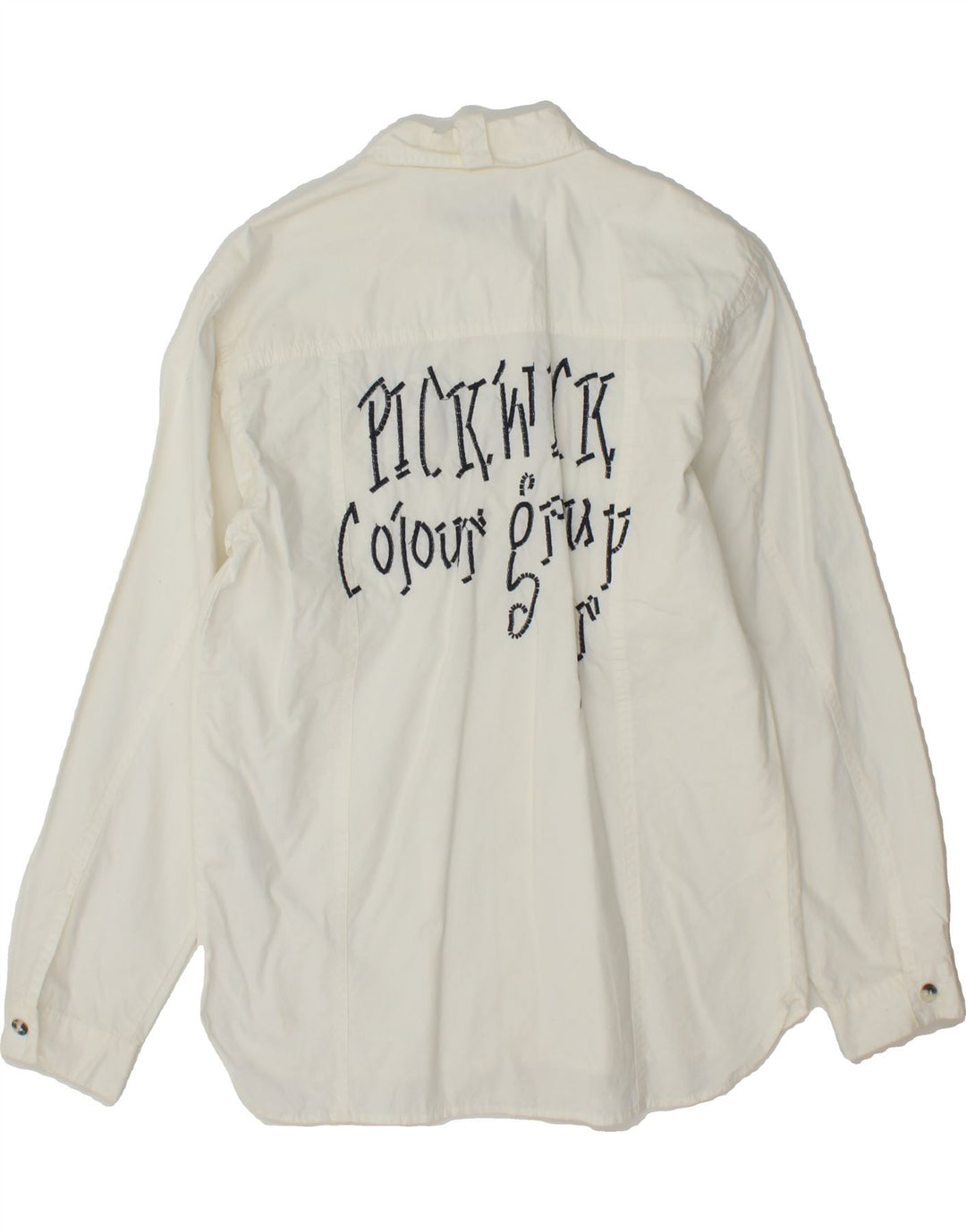 PICKWICK Boys Graphic Shirt 11-12 Years White Cotton Vintage Pickwick and Second-Hand Pickwick from Messina Hembry 