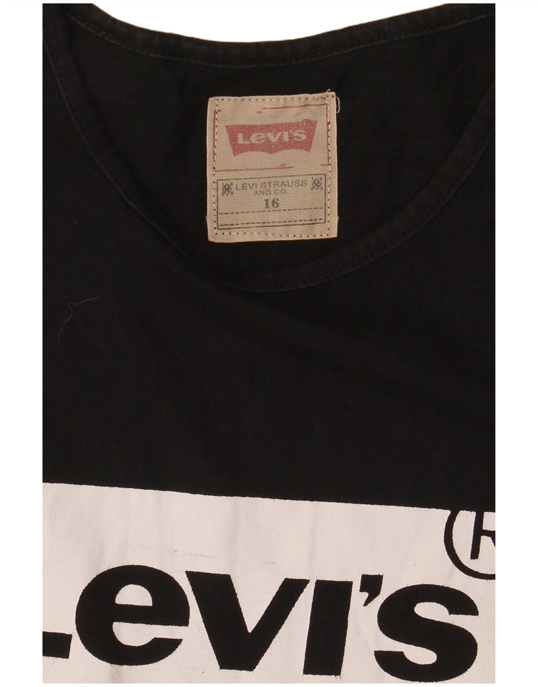 Levi's Boys Graphic T-Shirt Top 15-16 Years Μαύρο