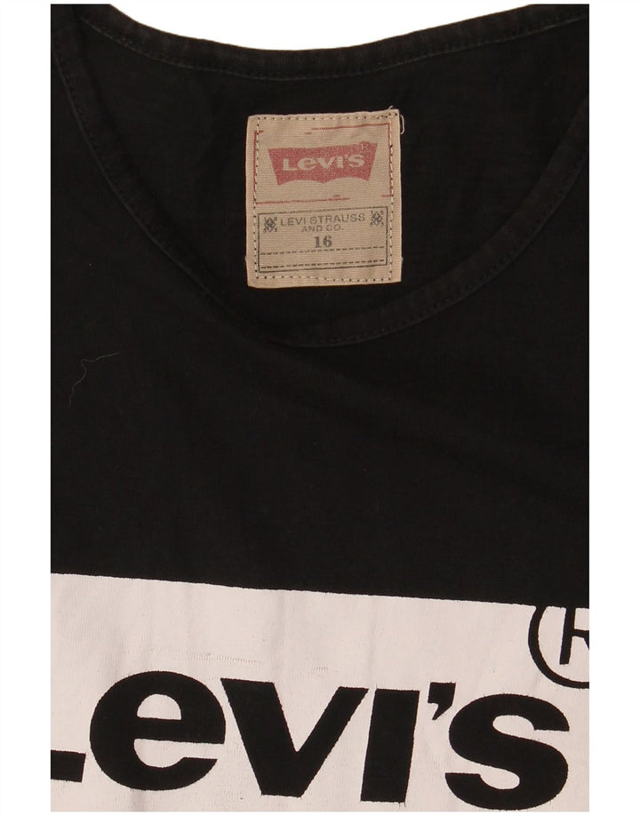 Levi's Boys Graphic T-Shirt Top 15-16 Years Μαύρο