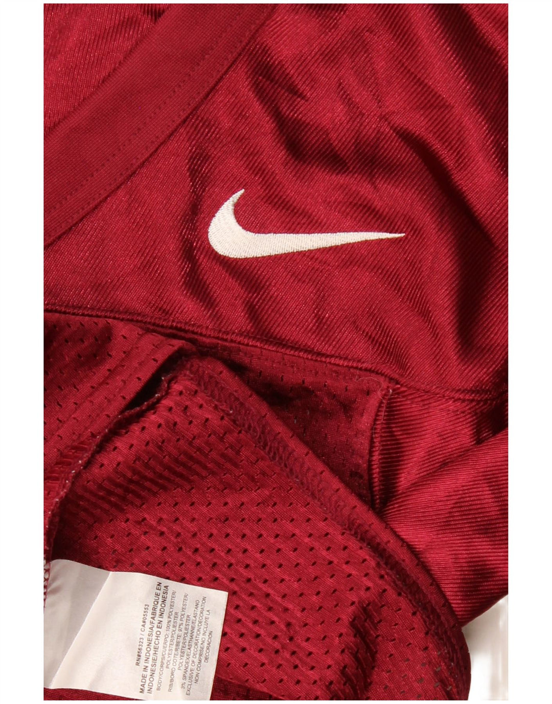 Γυναικείο T-Shirt Nike Top UK 8 Small μπορντό πολυεστέρας