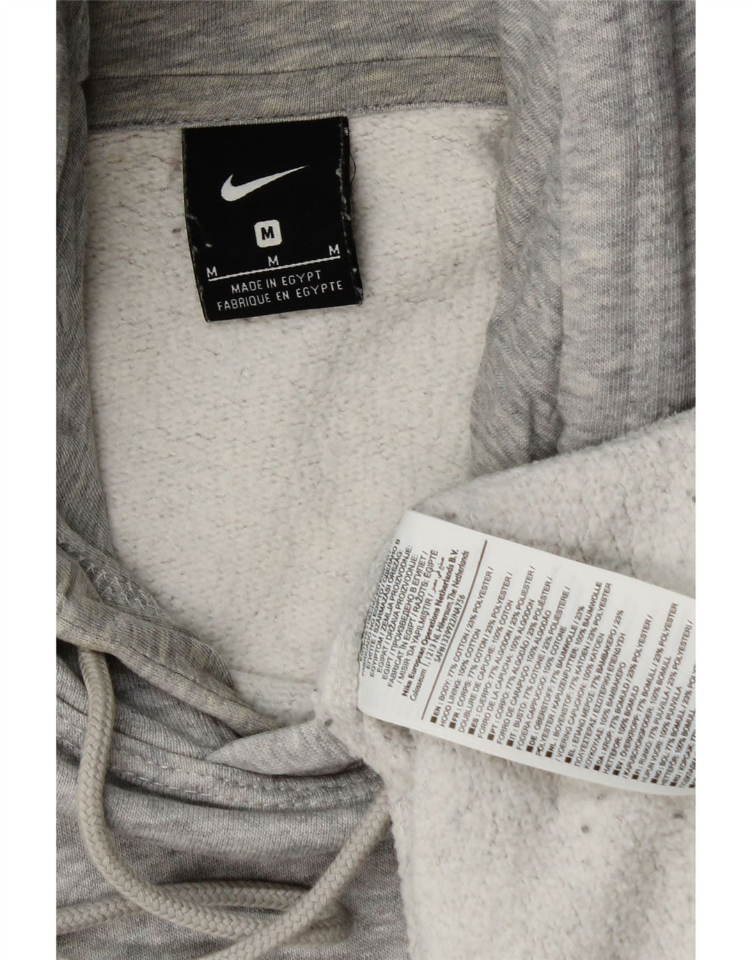 Ανδρικό γραφικό φούτερ Nike, βαμβακερό μεσαίο γκρι