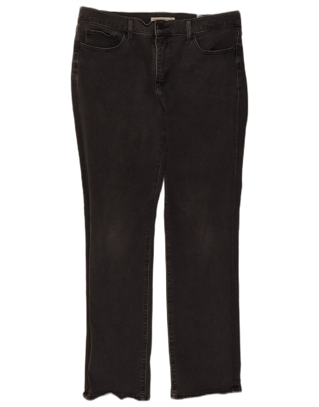 Levi's Womens 314 Shaping Straight Jeans W32 L30 Μαύρο βαμβακερό