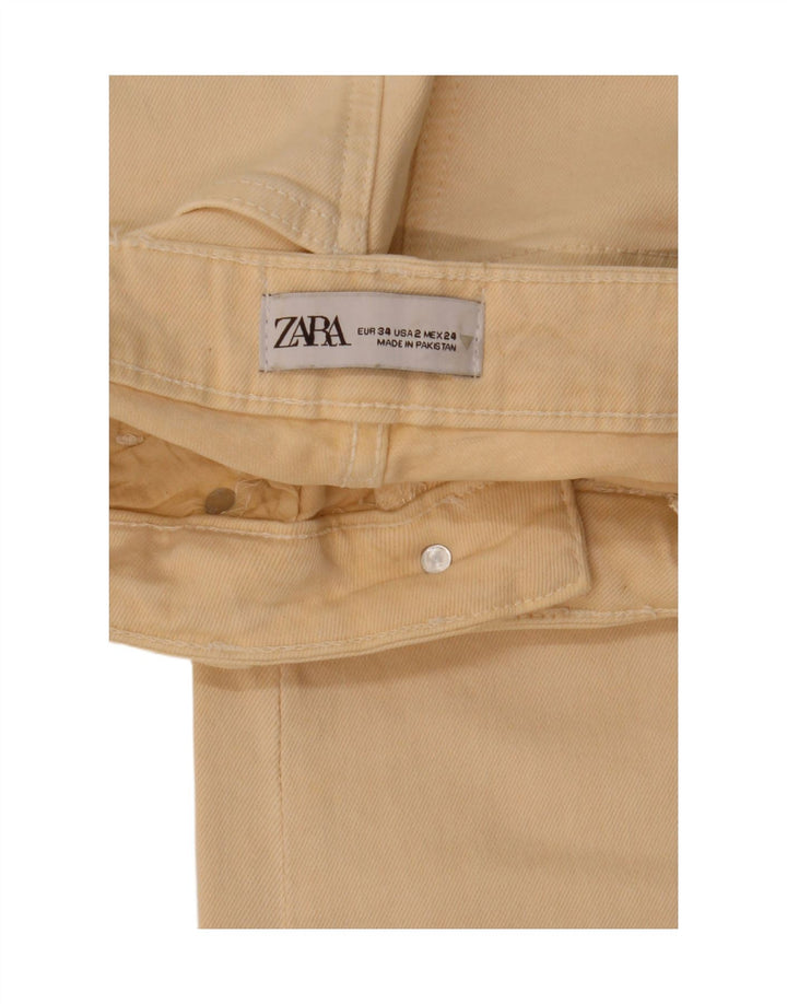 Zara Γυναικείο Τζιν μποτάκι EU 34 2XS W24 L27 Μπεζ