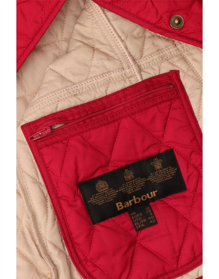 Γυναικείο καπιτονέ μπουφάν Barbour UK 12 Medium Red Polyamide