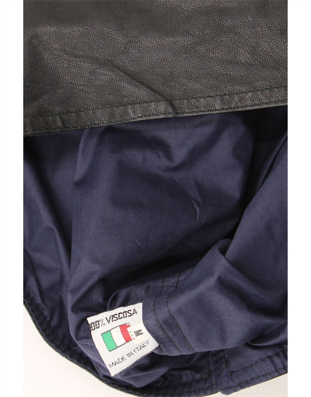 Vintage Ανδρικό Δερμάτινο Γιλέκο Μεσαίο Μαύρο Δερμάτινο