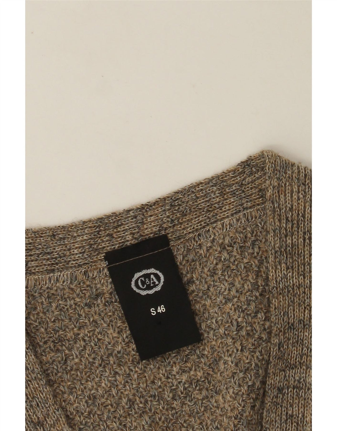 C&A Ανδρικό Αμάνικο Ζακέτα πουλόβερ IT 46 Μικρό Γκρι Ακρυλικό