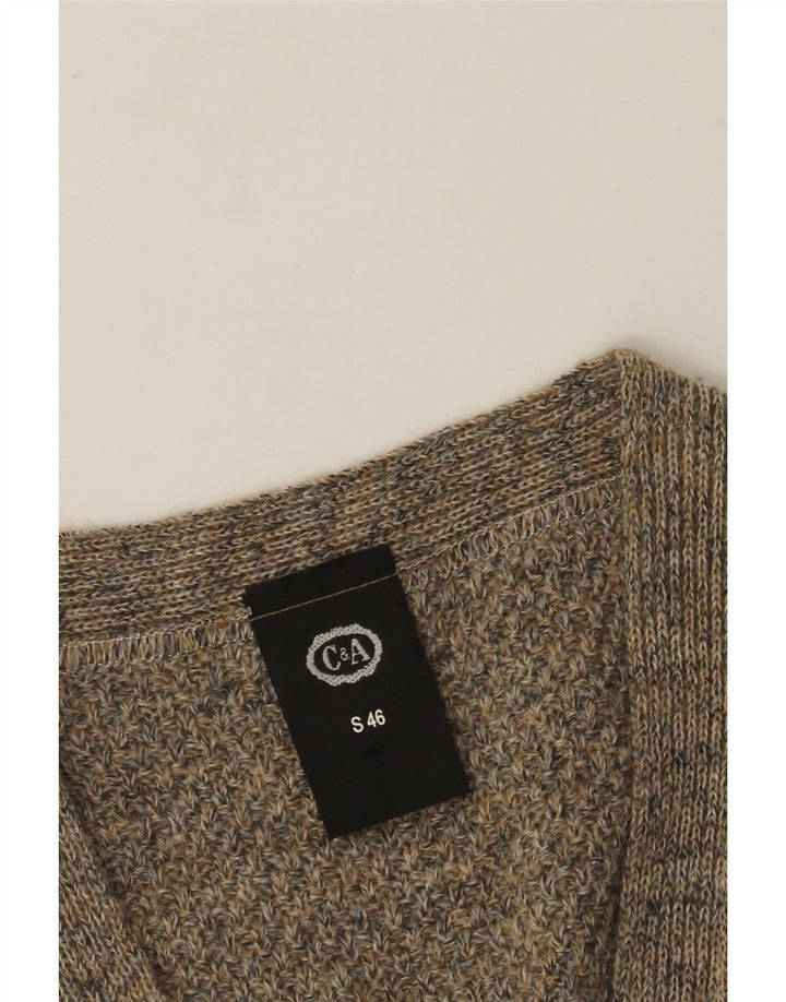 C&A Ανδρικό Αμάνικο Ζακέτα πουλόβερ IT 46 Μικρό Γκρι Ακρυλικό