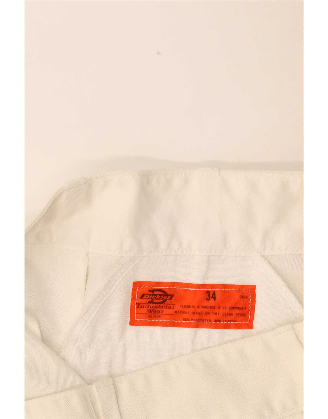 Dickies Γυναικείο ίσιο παντελόνι Chino W34 L26 Λευκό πολυεστέρα