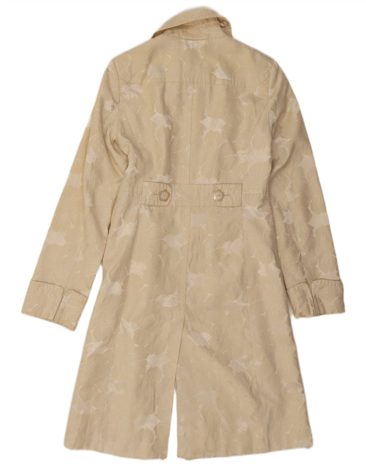Kenneth Cole Γυναικείο Πανωφόρι UK 10 Small Beige Floral Cotton
