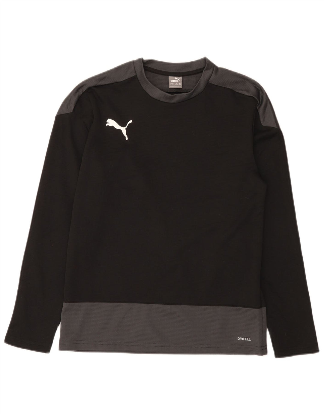 Puma Boys Top Μακρύ μανίκι 13-14 ετών Μαύρο Colourblock Polyester