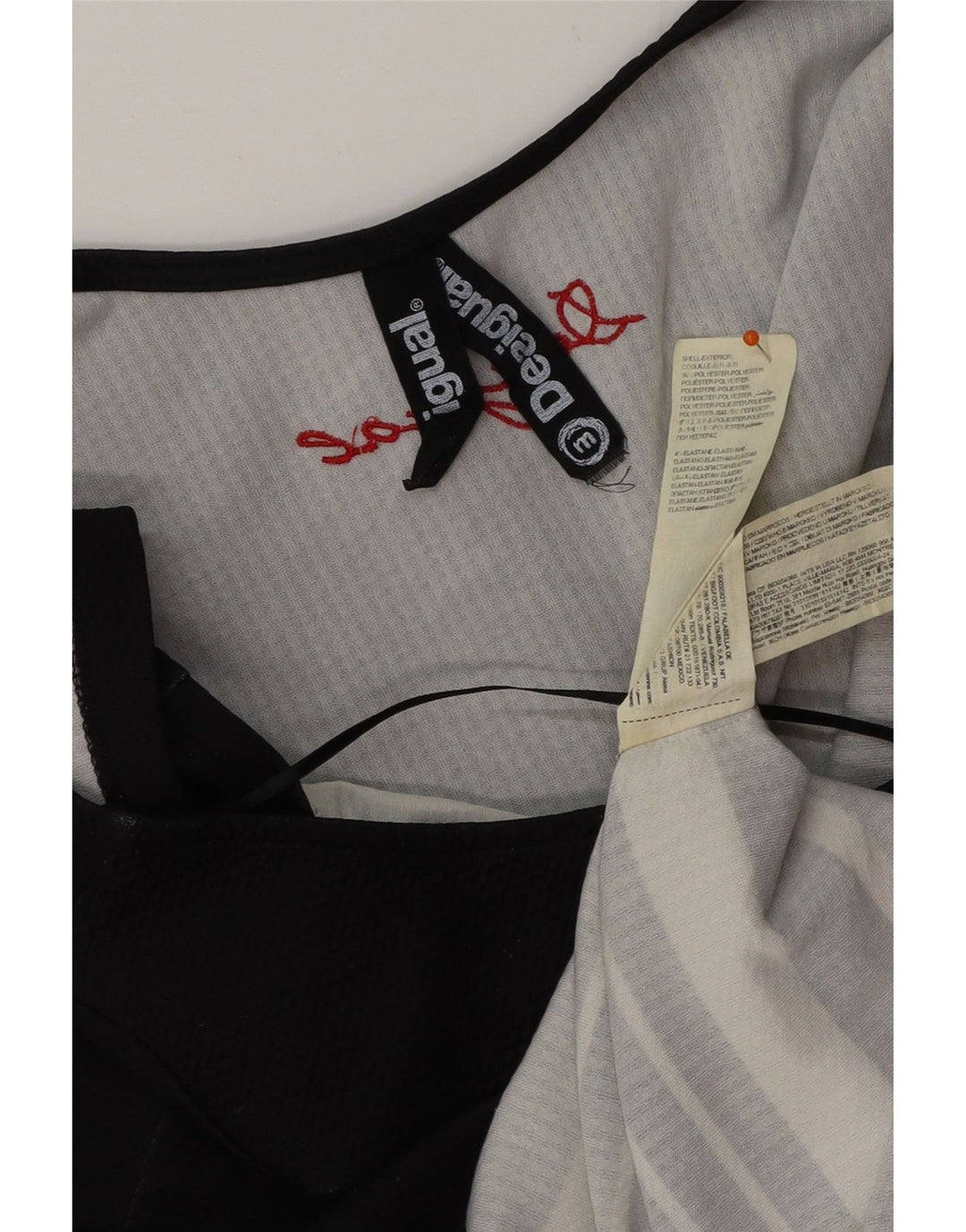 DESIGUAL Γυναικείο Φόρεμα Bodycon UK 12 Medium Black Floral Polyester