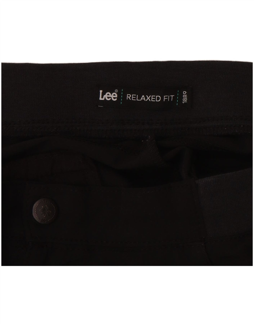 Γυναικείο παντελόνι LEE Relaxed Fit Cargo Capri US 14 XL W34 L20 μαύρο