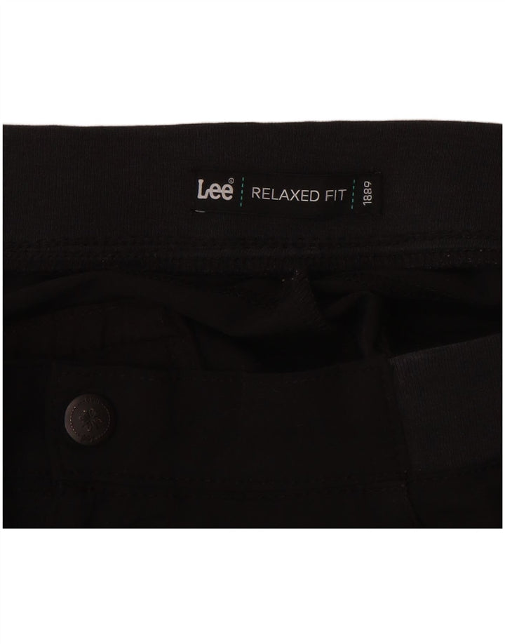 Γυναικείο παντελόνι LEE Relaxed Fit Cargo Capri US 14 XL W34 L20 μαύρο