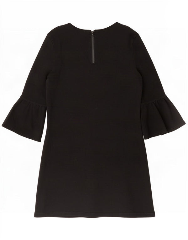 Sun68 Γυναικείο φόρεμα 3/4 Sleeve Shift UK 10 Small μαύρο βαμβακερό