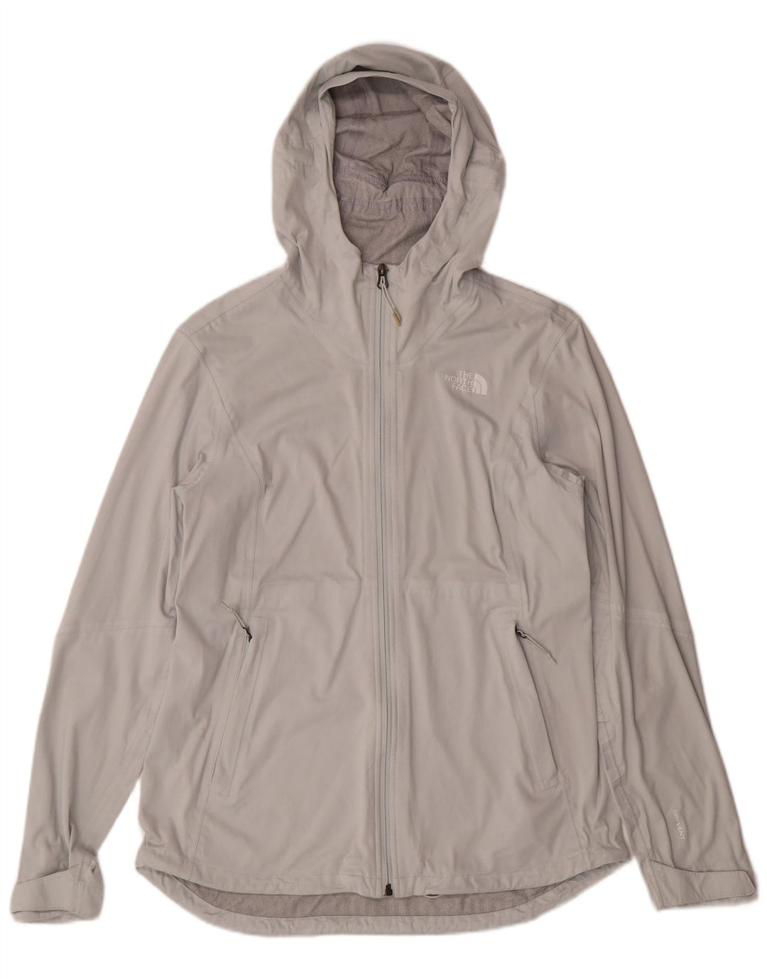 THE NORTH FACE Γυναικείο μπουφάν βροχής με κουκούλα UK 14 Large Grey Polyester