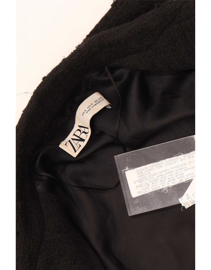 Zara Ανδρικό σακάκι με διπλό στήθος UK 36 Small Black Flecked Polyester