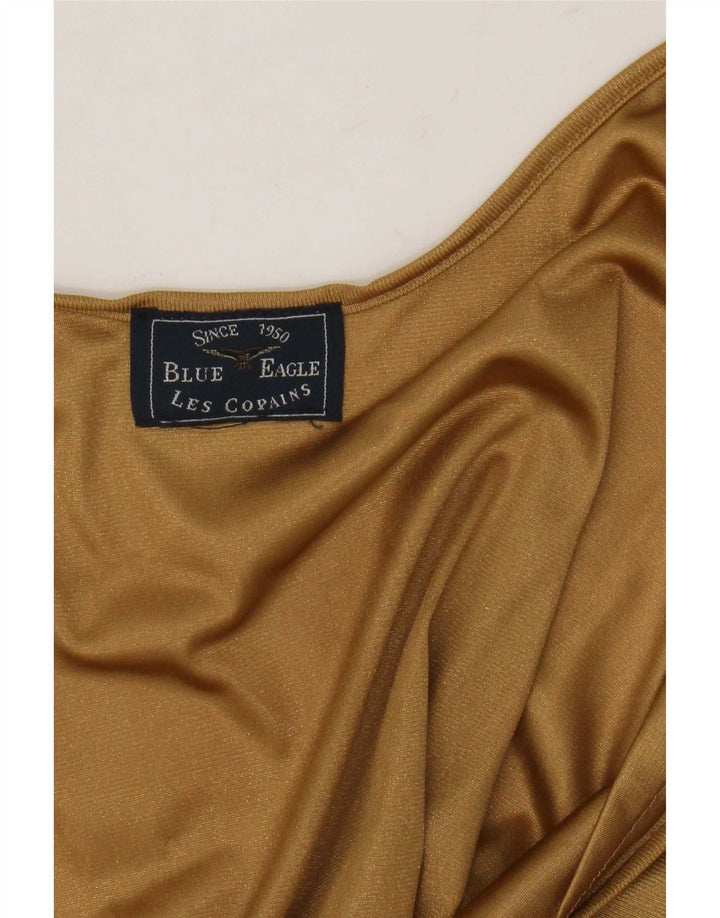Les Copains Γυναικείο Blue Eagle Slip Dress UK 12 Medium Gold