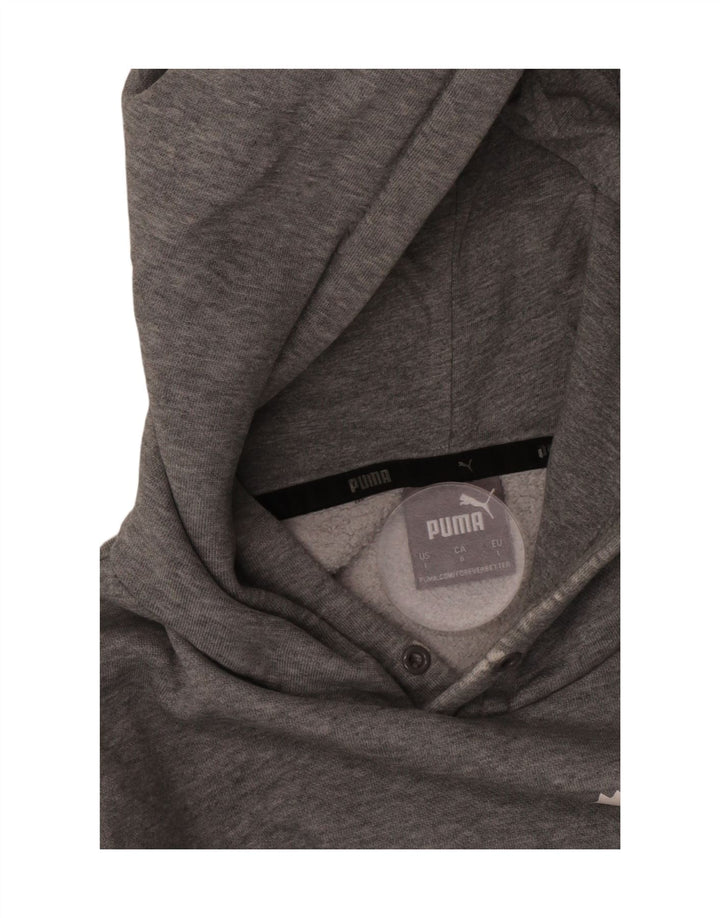 Ανδρικό γραφικό φούτερ με κουκούλα Puma Large Grey