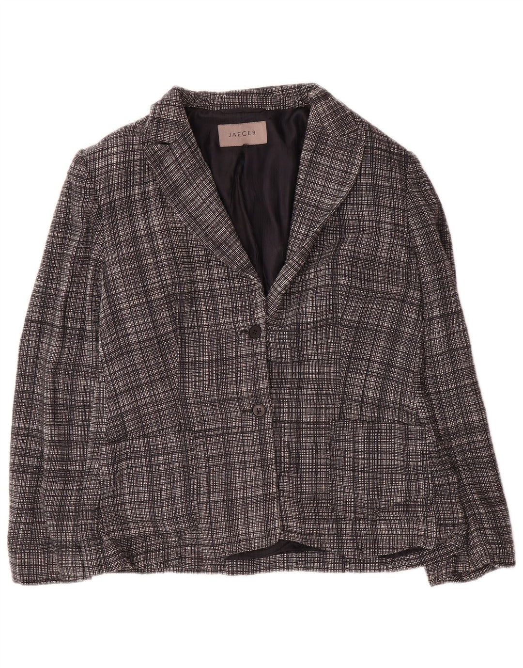 Jaeger Γυναικείο μπουφάν blazer UK 12 μεσαίου γκρι μαλλί