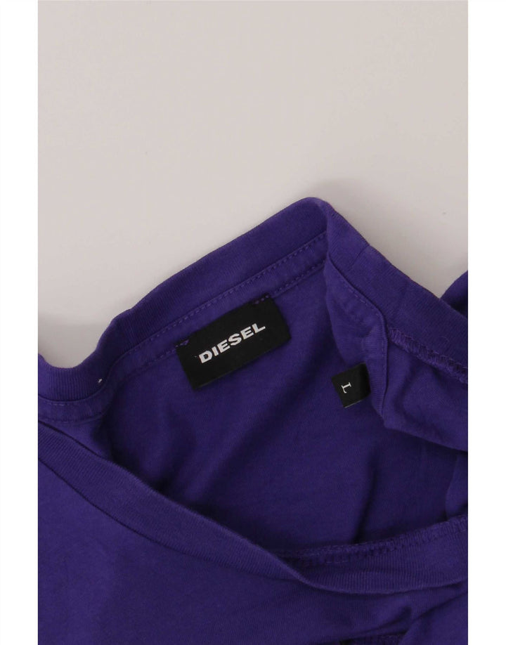 Γυναικείο γραφικό T-Shirt Diesel Top Large Purple Classic