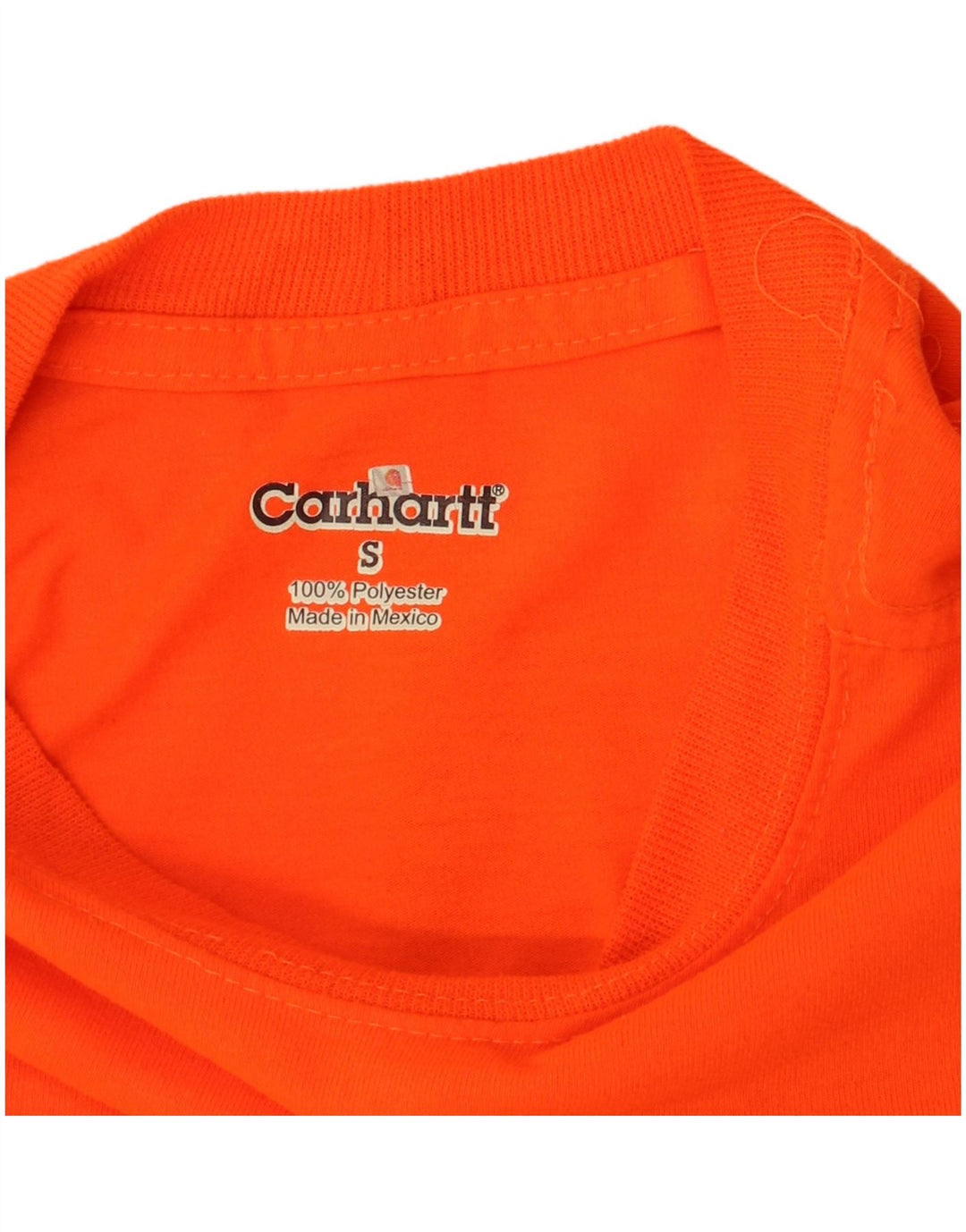 Ανδρικό μπλουζάκι Carhartt, μακρυμάνικο, μικρό πορτοκαλί πολυεστέρας