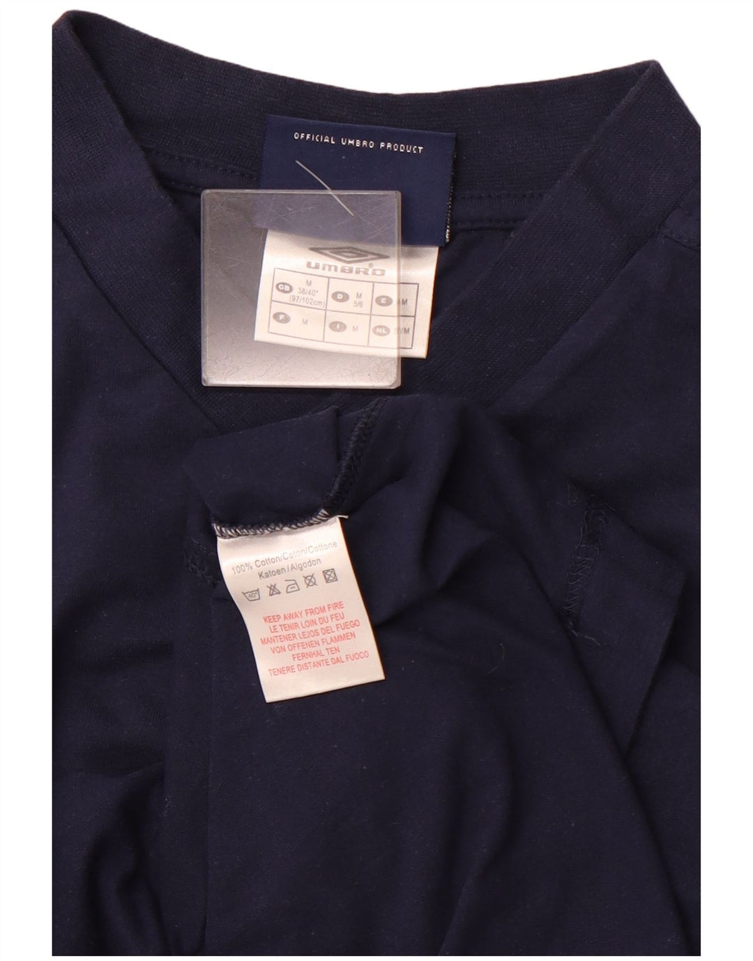 Ανδρικό T-Shirt UMBRO Top μεσαίο μπλε ναυτικό βαμβακερό Sports