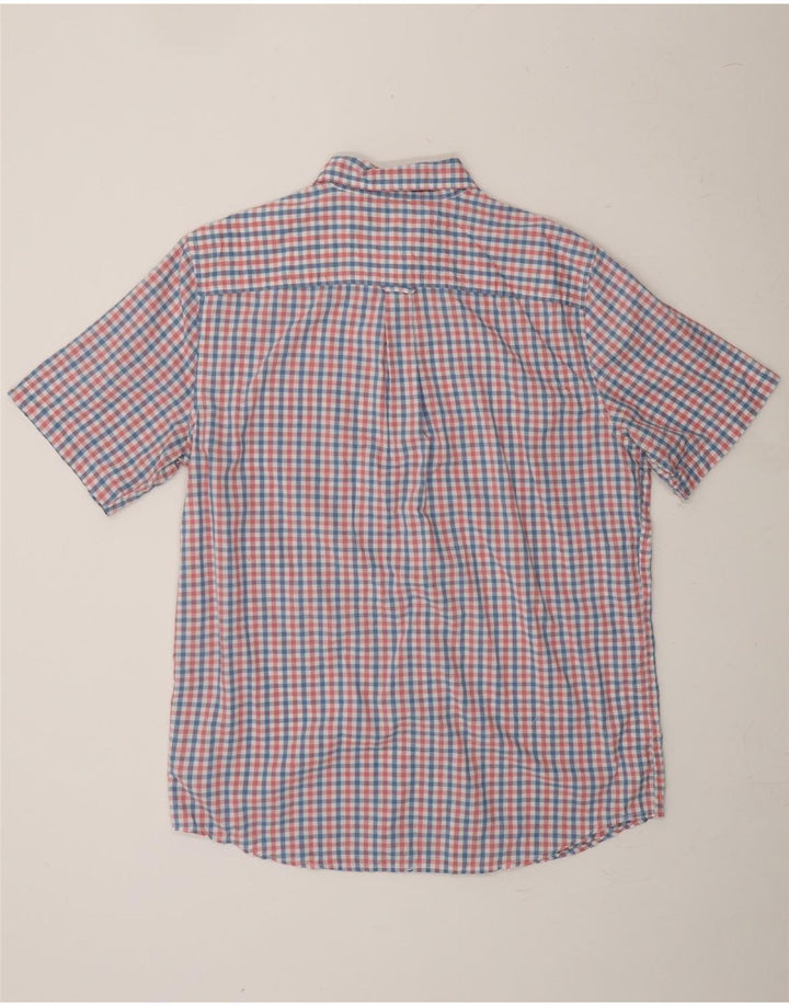 CHAPS Mens Short Sleeve Shirt Large Multicoloured Check Cotton Vintage Chaps and Second-Hand Chaps from Messina Hembry 