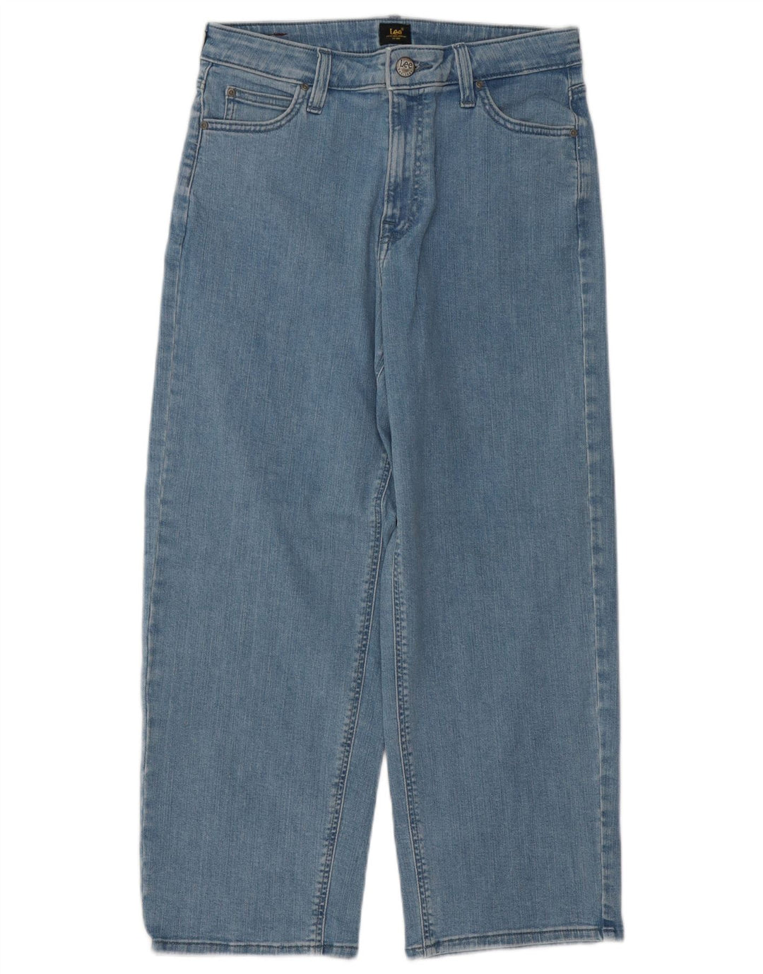 Lee Womens Crop Wide Leg Jeans W29 L25 Μπλε βαμβακερό