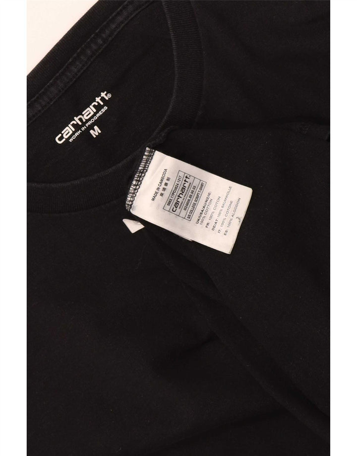 Ανδρικό T-Shirt Carhartt κανονικό Μπλουζάκι μεσαίο μαύρο βαμβακερό