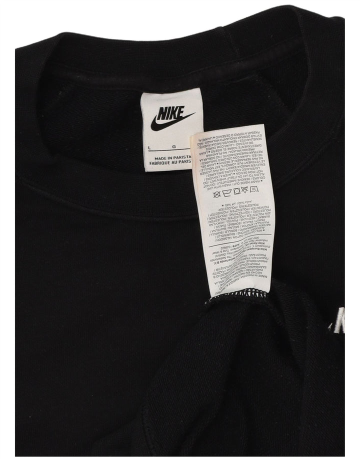 Ανδρικό φούτερ Nike Jumper μεγάλο μαύρο βαμβακερό