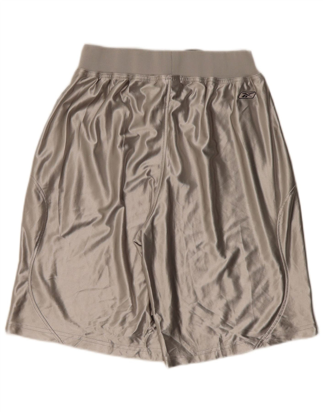 Ανδρικά γραφικά αθλητικά σορτς Reebok από μεσαίο γκρι πολυεστέρα