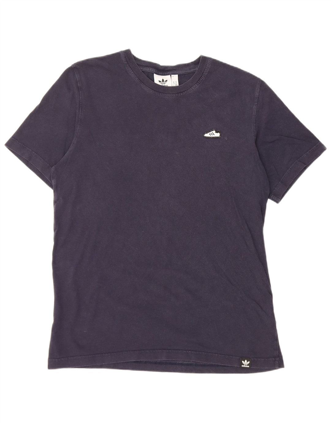Ανδρικό T-Shirt Adidas Top Βαμβακερό μεσαίο Navy Blue